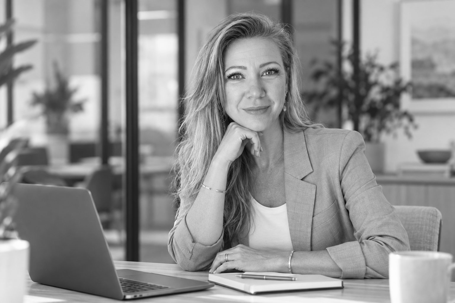 Chiara McHale at her desk