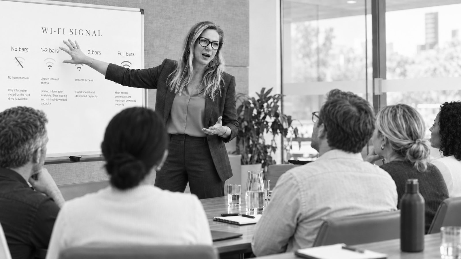 Chiara running a workshop at a whiteboard